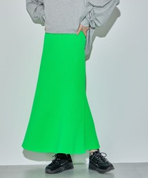 ELLEgirl | スウェットライクリブニットマーメイドスカート【ELLEgirl/エル ガール】(スカート)