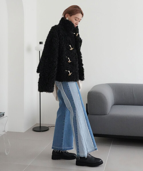 SLOBE citron. Poodle Duffle ブラック SLOBE citron.（スローブシトロン）の「SLOBE citron. Poodle Duffle