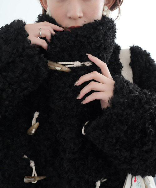 SLOBE citron. Poodle Duffle ブラック SLOBE citron.（スローブシトロン）の「SLOBE citron. Poodle Duffle