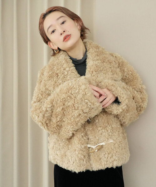 SLOBE citron. Poodle Duffle ブラック SLOBE citron.（スローブシトロン）の「SLOBE citron. Poodle Duffle