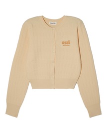 MILKFED.（ミルクフェド）の「OUI LOGO KNIT CARDIGAN（カーディガン/ボレロ）」