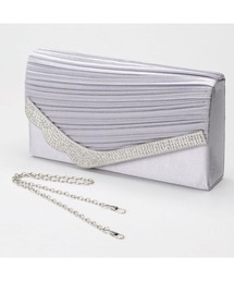 Callarus | シェルプリーツサテンパーティバッグ(クラッチバッグ)