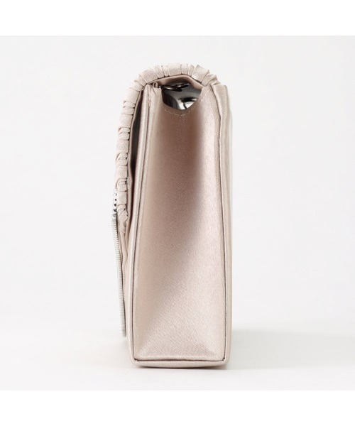 Callarus（カラルス）の「シェルプリーツサテンパーティバッグ（クラッチバッグ・レディース・グレー/ベージュ・FREE）」の10枚目の写真