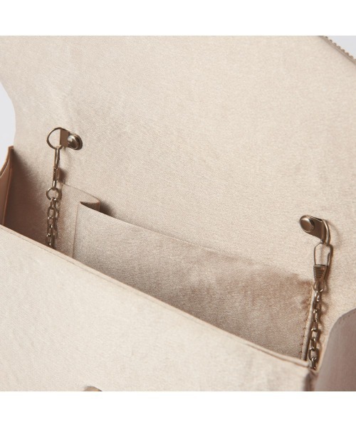 Callarus（カラルス）の「シェルプリーツサテンパーティバッグ（クラッチバッグ・レディース・グレー/ベージュ・FREE）」の14枚目の写真