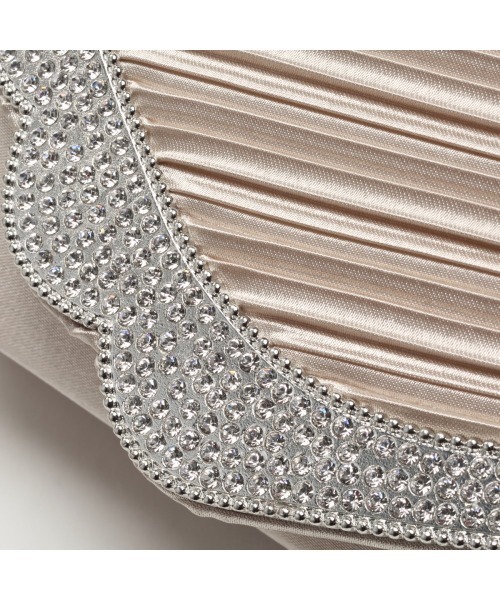 Callarus（カラルス）の「シェルプリーツサテンパーティバッグ（クラッチバッグ・レディース・グレー/ベージュ・FREE）」の9枚目の写真