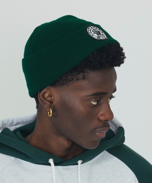 SILAS（サイラス）の「CREST BEANIE（ニットキャップ/ビーニー・メンズ・グリーン/ブラック・ONE SIZE）」の3枚目の写真