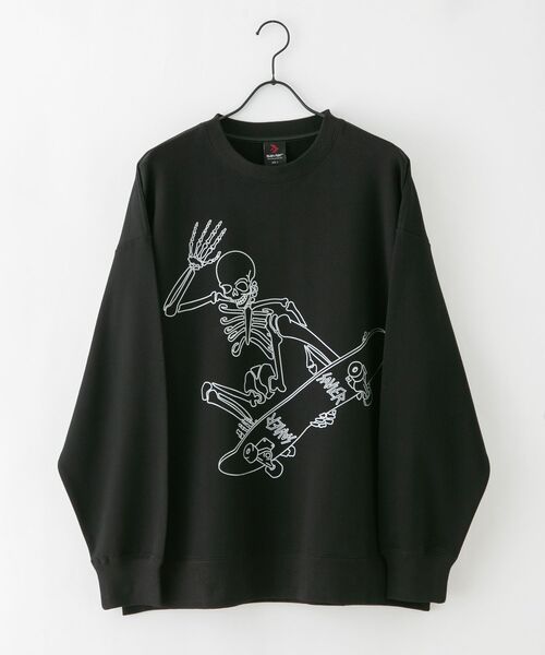SAVIER（サビアー）の「【SAVIER/サビアー】【ZOZOTOWN限定】スケボープリントトレーナー（スウェット・メンズ・杢グレー/ブラック・MEDIUM/LARGE）」の14枚目の写真