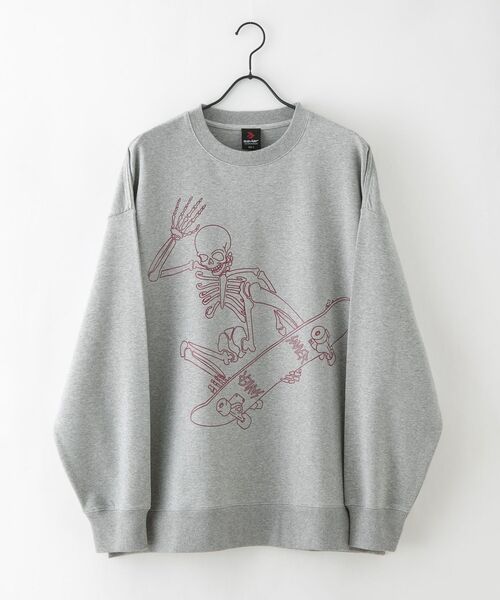 SAVIER（サビアー）の「【SAVIER/サビアー】【ZOZOTOWN限定】スケボープリントトレーナー（スウェット・メンズ・杢グレー/ブラック・MEDIUM/LARGE）」の13枚目の写真