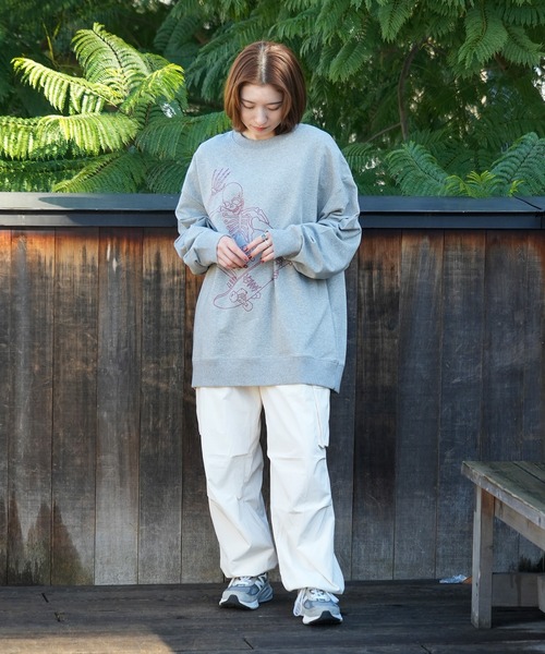 SAVIER（サビアー）の「【SAVIER/サビアー】【ZOZOTOWN限定】スケボープリントトレーナー（スウェット・メンズ・杢グレー/ブラック・MEDIUM/LARGE）」の10枚目の写真