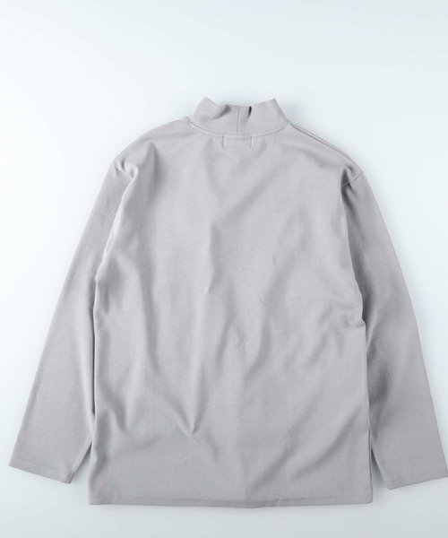 Right-on(ライトオン)の「スムースモックネックT(Tシャツ/カットソー・メンズ・ブラック/グレー/ホワイト・L/M)」の6枚目の写真