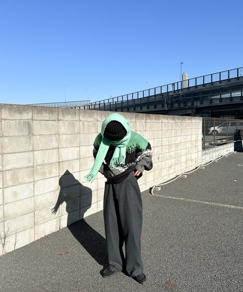 Perushu（ペルーシュ）の「レオパードパッチワークストレートパンツ（その他パンツ・メンズ・チャコールグレー/ダークブラウン・MEDIUM/SMALL/LARGE）」の22枚目の写真