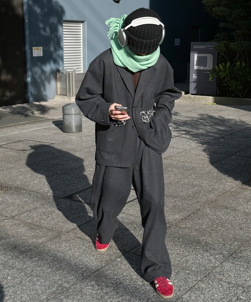 Perushu（ペルーシュ）の「レオパードパッチワークストレートパンツ（その他パンツ・メンズ・チャコールグレー/ダークブラウン・MEDIUM/SMALL/LARGE）」の19枚目の写真