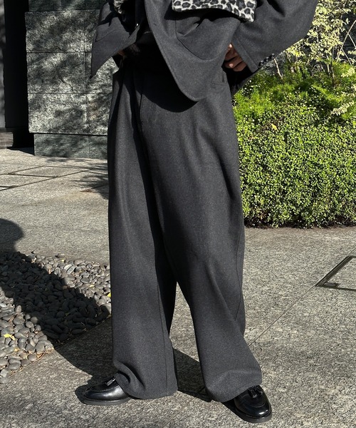 Perushu（ペルーシュ）の「レオパードパッチワークストレートパンツ（その他パンツ・メンズ・チャコールグレー/ダークブラウン・MEDIUM/SMALL/LARGE）」の3枚目の写真