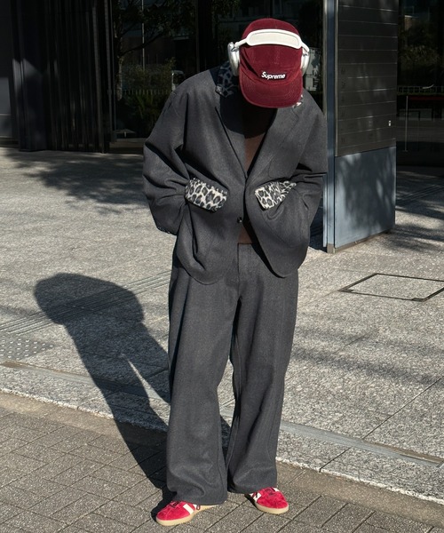 Perushu（ペルーシュ）の「レオパードパッチワークストレートパンツ（その他パンツ・メンズ・チャコールグレー/ダークブラウン・MEDIUM/SMALL/LARGE）」の20枚目の写真