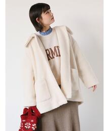 ビッグカラーボアジャケット