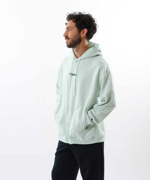 【セール】【Champion/チャンピオン】メンズ スポーツ テックウィーブテリーフーデッドスウェット（パーカー）｜Champion（チャンピオン）