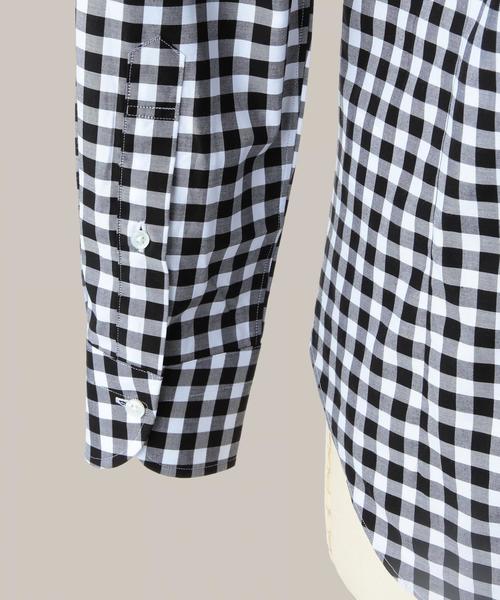UNITED ARROWS(ユナイテッドアローズ)の「UAD ラージ ギンガムチェック ボタンダウン シャツ(UA CLOTHING MATTERS掲載商品)(シャツ/ブラウス・メンズ・ブラック/ロイヤルブルー・36cm/37cm/39cm/40cm/38cm/42cm/41cm)」の6枚目の写真