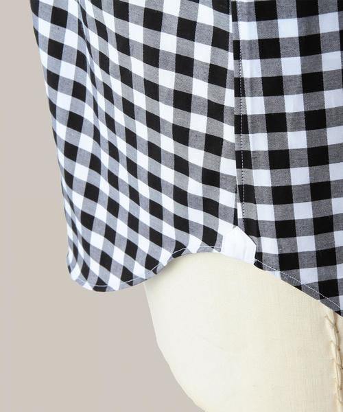 UNITED ARROWS(ユナイテッドアローズ)の「UAD ラージ ギンガムチェック ボタンダウン シャツ(UA CLOTHING MATTERS掲載商品)(シャツ/ブラウス・メンズ・ブラック/ロイヤルブルー・36cm/37cm/39cm/40cm/38cm/42cm/41cm)」の7枚目の写真
