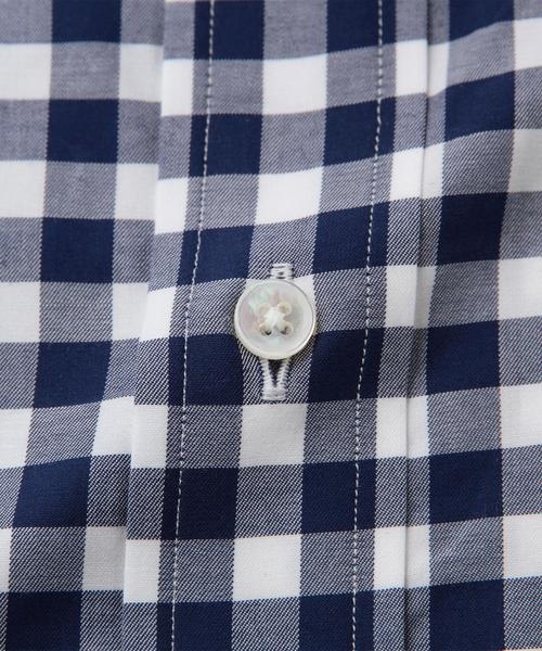 UNITED ARROWS(ユナイテッドアローズ)の「UAD ラージ ギンガムチェック ボタンダウン シャツ(UA CLOTHING MATTERS掲載商品)(シャツ/ブラウス・メンズ・ブラック/ロイヤルブルー・36cm/37cm/39cm/40cm/38cm/42cm/41cm)」の12枚目の写真