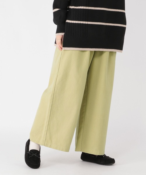 studio CLIP（スタディオクリップ）の「起毛ワイドパンツ[プチ・プラスサイズあり]（その他パンツ・レディース・アイボリー/ライトベージュ/ネイビー/イエロー・MEDIUM/LARGE/PF/ﾌﾘｰ(L)）」の22枚目の写真