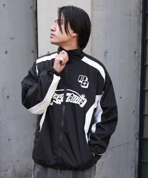 セール】韓国風 ナイロン バイカー ジャケット（ブルゾン）｜Good