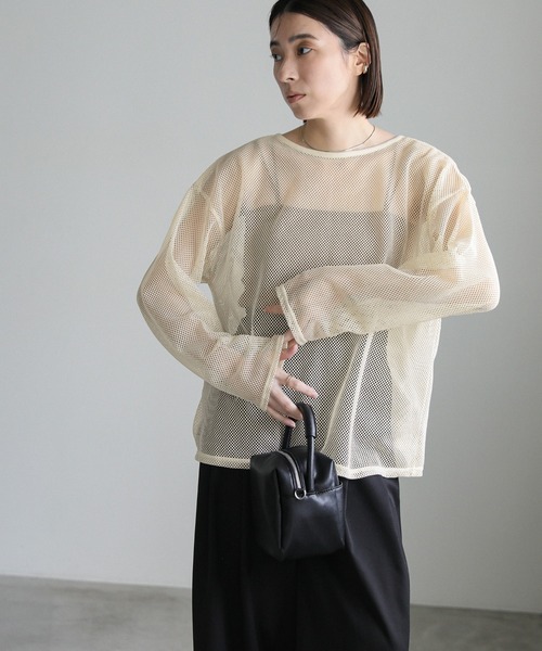 select MOCA(セレクトモカ)の「【ZOZO限定】メッシュリボンブラウス(シャツ/ブラウス・レディース・ブラック/アイボリー・FREE)」の17枚目の写真