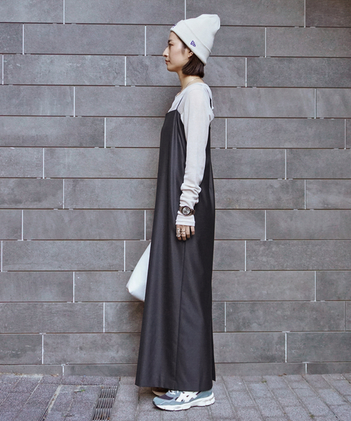 AP STUDIO（エーピーストゥディオ）の「TW ツイルキャミワンピース（ワンピース・レディース・ネイビー・38/36）」の20枚目の写真