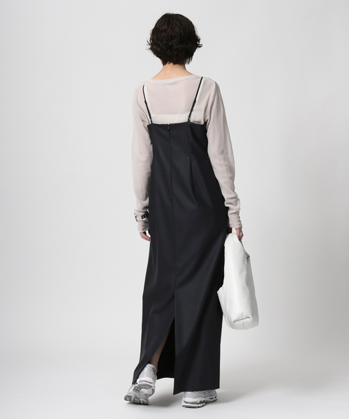 AP STUDIO（エーピーストゥディオ）の「TW ツイルキャミワンピース（ワンピース・レディース・ネイビー・38/36）」の5枚目の写真