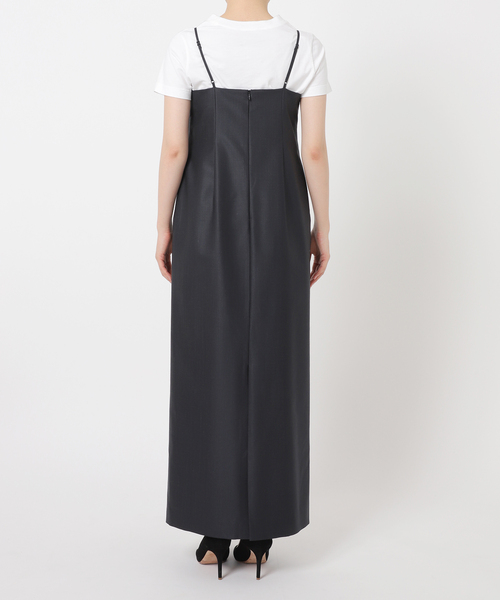 AP STUDIO（エーピーストゥディオ）の「TW ツイルキャミワンピース（ワンピース・レディース・ネイビー・38/36）」の3枚目の写真