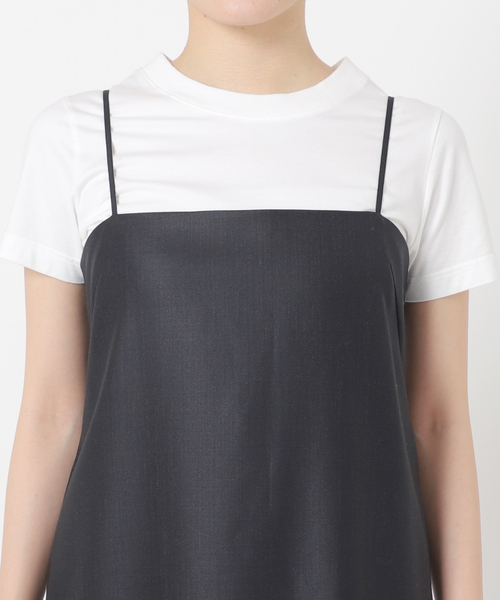 AP STUDIO（エーピーストゥディオ）の「TW ツイルキャミワンピース（ワンピース・レディース・ネイビー・38/36）」の11枚目の写真