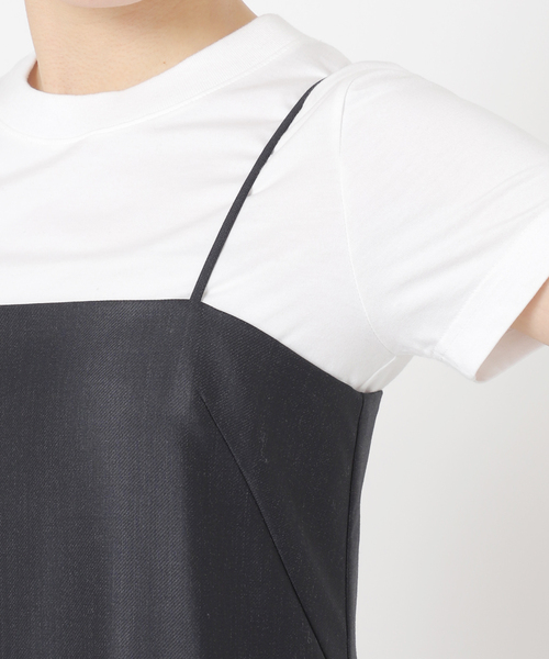 AP STUDIO（エーピーストゥディオ）の「TW ツイルキャミワンピース（ワンピース・レディース・ネイビー・38/36）」の8枚目の写真