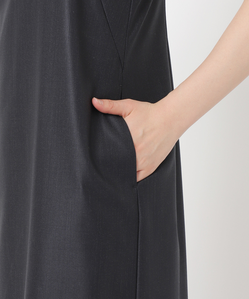 AP STUDIO（エーピーストゥディオ）の「TW ツイルキャミワンピース（ワンピース・レディース・ネイビー・38/36）」の22枚目の写真