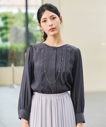 Tiaclasse | シアーピンタックブラウス(シャツ/ブラウス)