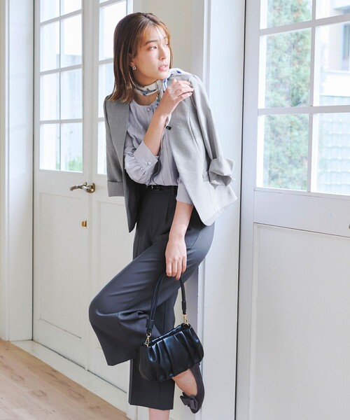 Tiaclasse（ティアクラッセ）の「シアーピンタックブラウス（シャツ/ブラウス・レディース・ピンク/アイボリー/グレー/チャコールグレー・M/L）」の13枚目の写真