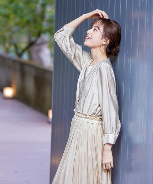 Tiaclasse（ティアクラッセ）の「シアーピンタックブラウス（シャツ/ブラウス・レディース・ピンク/アイボリー/グレー/チャコールグレー・M/L）」の22枚目の写真