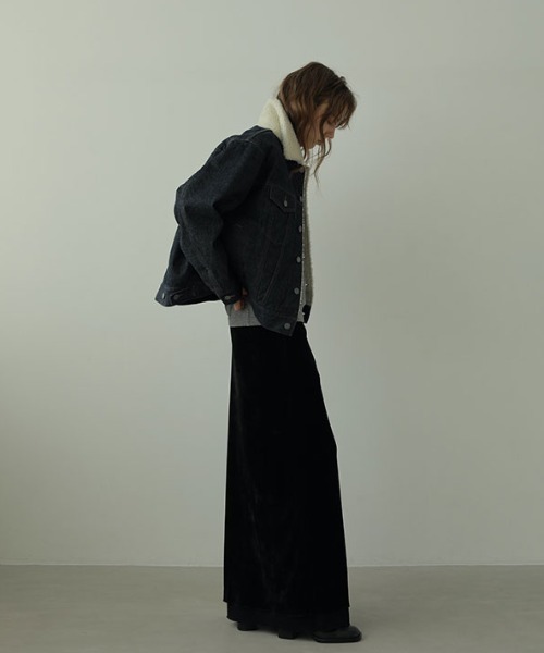 ETRE TOKYO(エトレトウキョウ)の「ボアデニムトラッカージャケット(デニムジャケット・レディース・ブルー/インディゴブルー・S/M)」の9枚目の写真