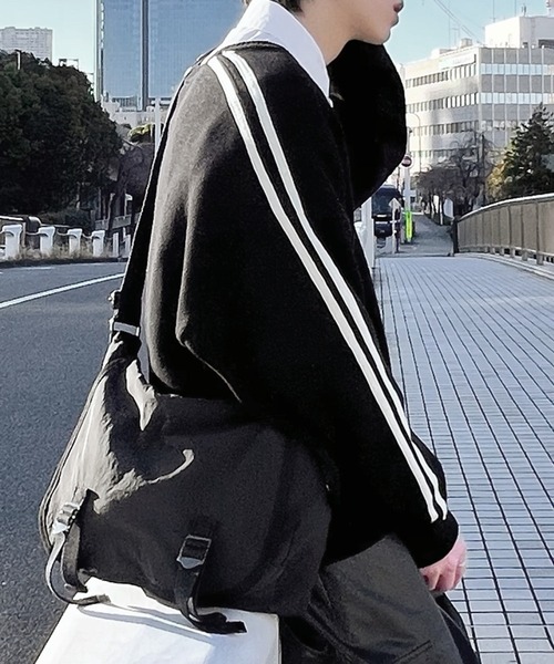 Figments(フィグメンツ)の「サイドラインカーディガン(カーディガン/ボレロ・レディース・ブラック/グレー・FREE)」の3枚目の写真