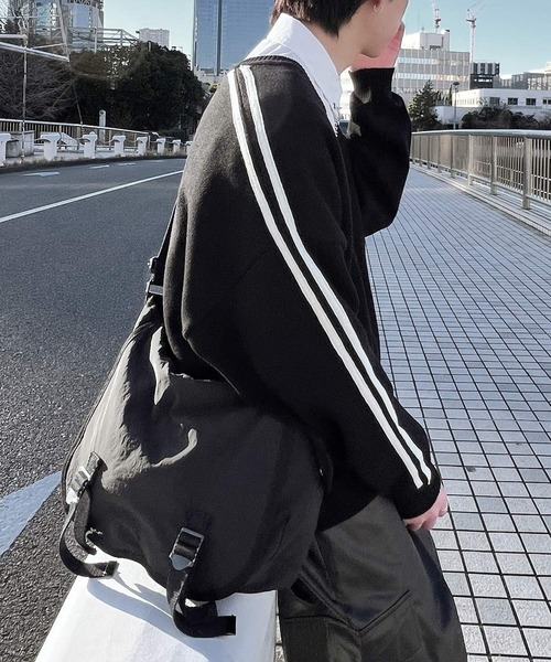 Figments(フィグメンツ)の「サイドラインカーディガン(カーディガン/ボレロ・レディース・ブラック/グレー・FREE)」の6枚目の写真