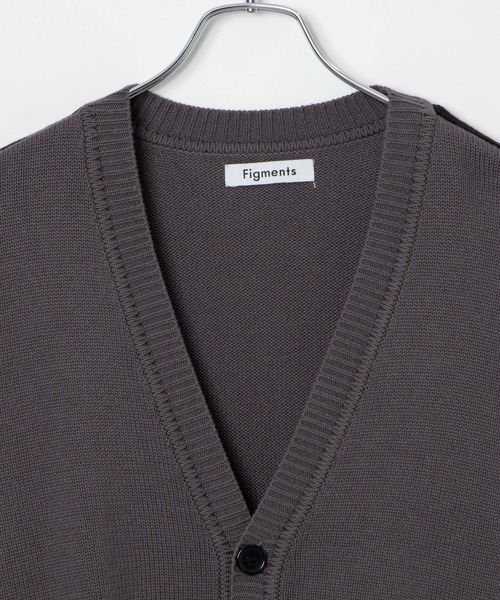 Figments(フィグメンツ)の「サイドラインカーディガン(カーディガン/ボレロ・レディース・ブラック/グレー・FREE)」の9枚目の写真