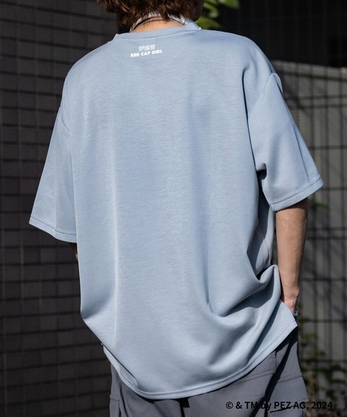 Red Cap Girl（レッドキャプガール）の「【a-r】〔PEZ×Red Cap Girl〕別注とろみポンチ イラストプリント サイドスリット BIG TEE（Tシャツ/カットソー・メンズ・ホワイト系1/ホワイト系2/ブラック系1/ブラック系2/グレー系1/グレー系2/ベージュ系1/ベージュ系2/ブルー系1/ブルー系2・MEDIUM/LARGE/X-LARGE）」の13枚目の写真