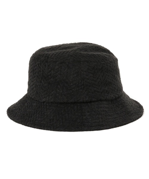 LAKOLE（ラコレ）の「柄パイルバケットハット / 104888（ハット・レディース・ホワイト/ブラック・FREE）」の5枚目の写真