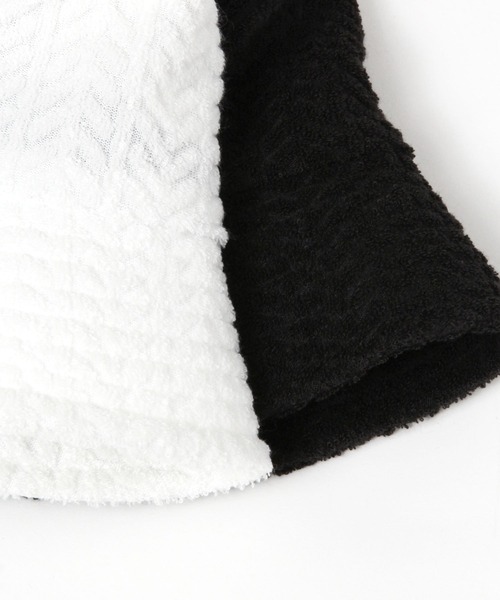 LAKOLE（ラコレ）の「柄パイルバケットハット / 104888（ハット・レディース・ホワイト/ブラック・FREE）」の11枚目の写真