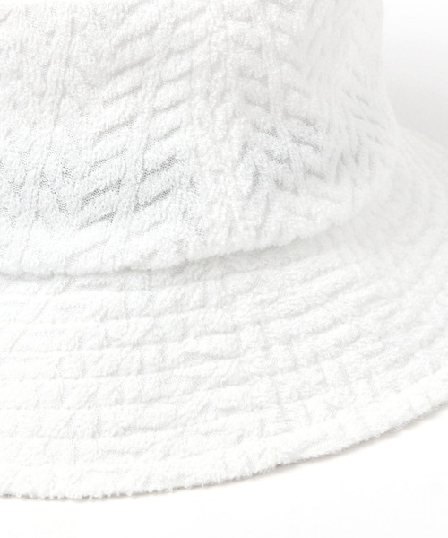 LAKOLE（ラコレ）の「柄パイルバケットハット / 104888（ハット・レディース・ホワイト/ブラック・FREE）」の12枚目の写真