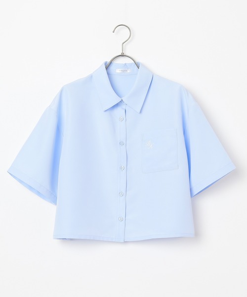 Honeys（ハニーズ）の「ショート丈シャツ（シャツ/ブラウス・レディース・サックスブルー/ホワイト系その他/ホワイト・LL/L/M/S/SS）」の13枚目の写真