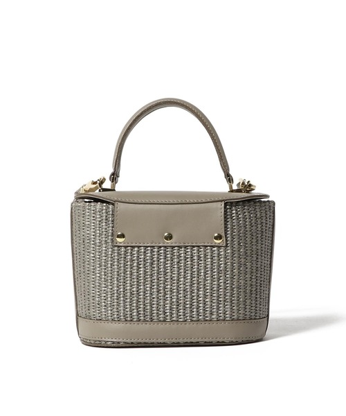 ESTNATION（エストネーション）の「VIOLAdORO / ミニカゴバッグ（かごバッグ・レディース・ライトベージュ・FREE）」の2枚目の写真