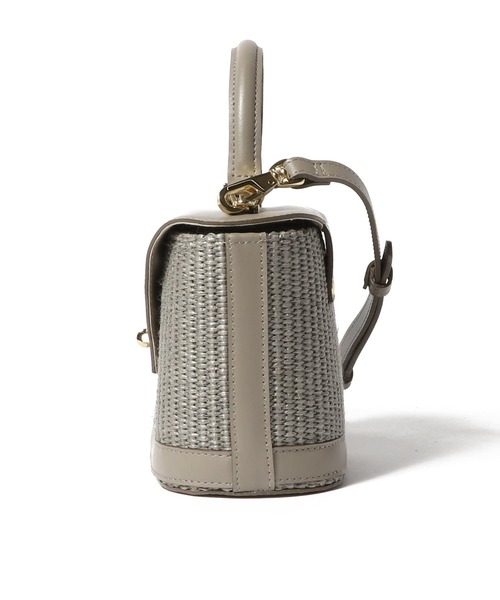 ESTNATION（エストネーション）の「VIOLAdORO / ミニカゴバッグ（かごバッグ・レディース・ライトベージュ・FREE）」の3枚目の写真