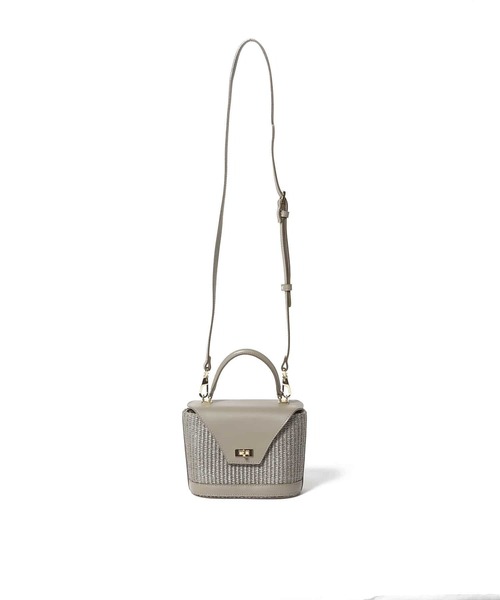 ESTNATION（エストネーション）の「VIOLAdORO / ミニカゴバッグ（かごバッグ・レディース・ライトベージュ・FREE）」の4枚目の写真