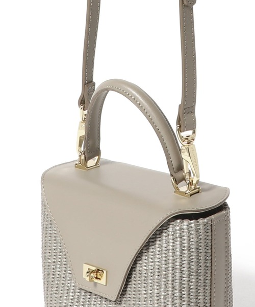 ESTNATION（エストネーション）の「VIOLAdORO / ミニカゴバッグ（かごバッグ・レディース・ライトベージュ・FREE）」の5枚目の写真