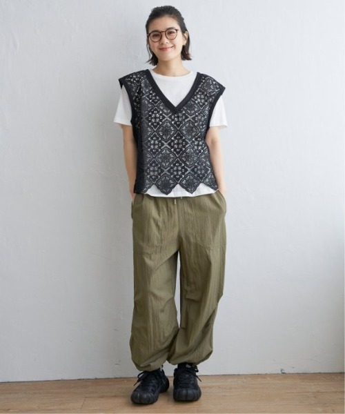 LBC(エルビーシー)の「パラシュートパンツ(その他パンツ・レディース・ベージュ/チャコールグレー/オリーブ・M/L)」の4枚目の写真