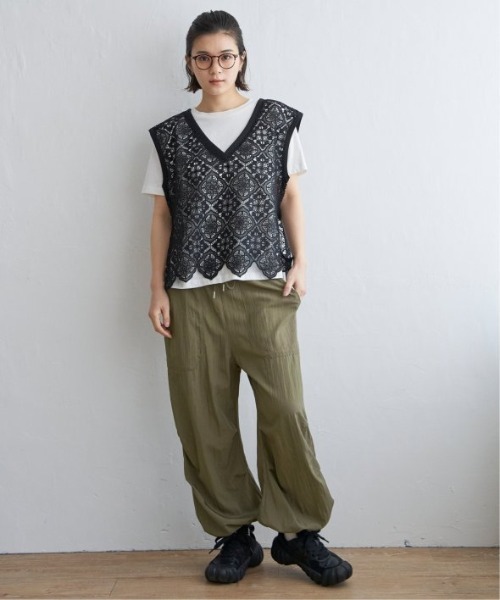 LBC(エルビーシー)の「パラシュートパンツ(その他パンツ・レディース・ベージュ/チャコールグレー/オリーブ・M/L)」の5枚目の写真